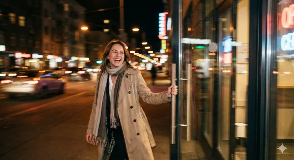 Happy confident person